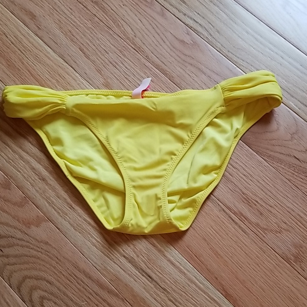 Bright yellow Victoria's Secret bikini bottoms